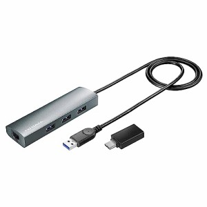 アイ・オー・データ IODATA USBハブ搭載ギガビットLANアダプター 日本メーカー US3-HB3ETG2/C