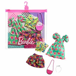 バービー(Barbie) ファッション2パック スイカトロピカル 【着せ替え人形用ドレス アクセサリー】【専用収納ケース付き】【3歳~】 GRC