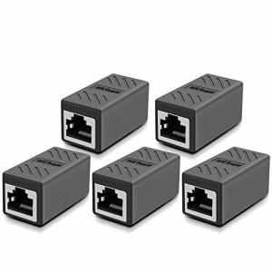 RJ45 LANケーブル用中継コネクタ RJ45 延長 アダプタ コネクタ メス-メス LANケーブル 延長コネクタ ギガビット 対応 8P8C