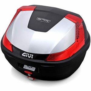 GIVI(ジビ) バイク用 リアボックス モノロック 37L BLADEシリーズ B37G730 シルバー塗装 レッドレンズ 78035