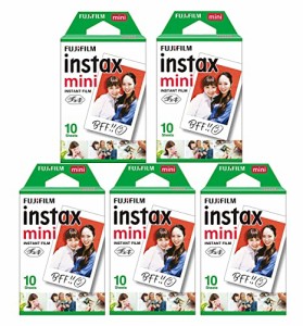 富士フイルム [5セット販売]FUJIFILM インスタントカメラ チェキ用フィルム 10枚入x5セット INSTAX MINI JP 1