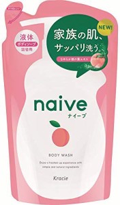 《セット販売》 クラシエ ナイーブ ボディソープ 桃の葉エキス配合 つめかえ用 (380mL)×5個セット 詰め替え用 ボディウォッシュ