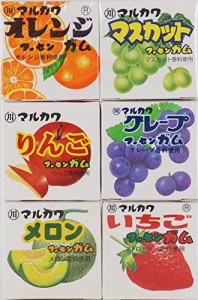 丸川製菓 フルーツ6マーブルガム 6個 ×15個
