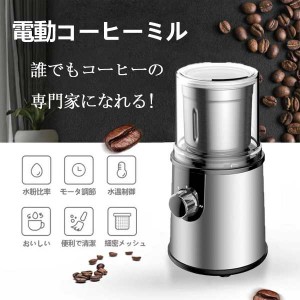 電動コーヒーミル、ステンレス鋼、容器が取り外し可能で洗浄しやすい、電動コーヒーミル、電動茶ミル、胡椒ミル、コンパクト、粉末均一、