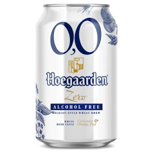 【ノンアルコールビール】 Hoegaarden 0,0（ヒューガルデン ゼロ） 330ml缶 1ケース(24本)　ベルギー