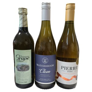 ノンアルコール白ワイン飲み比べセット(３種類)　ピエール カツヌマグレープ クリーン