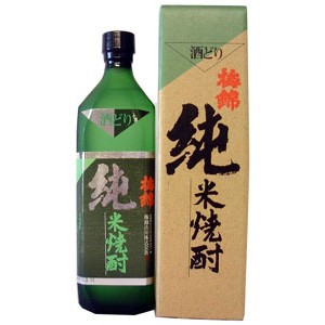 梅錦純米焼酎　酒どり　35度　720ML　【専用箱入り】