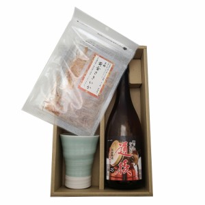 【ギフトセット】 芋焼酎 「道後」720ml　＆　砥部焼/青白磁ビアカップ(大)　一夢工房　プレゼント【和風ラッピング】