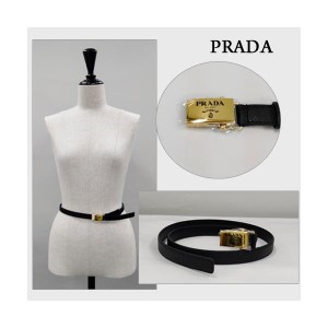 プラダ ロゴバックル ベルト GOLD レディース 1CC156053 PRADA Gift  インポート ブランド ショップ  