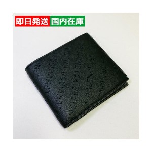 バレンシアガ 財布 小物  ロゴ カーフ製折り財布 ブラック メンズ 594549D6WZN　BALENCIAGA Gift