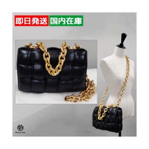 ボッテガ ショルダーバッグ ポシェット 品薄 人気 チェーン カセット レディース ブラック 631421VBWZ0 BOTTEGA VENETA Gift