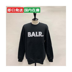 BALR. ボーラー クルーネックスウェット(B1262.1035) メンズ ブラック 長袖 人気商品 サッカー Gift    インポート ブランド ショップ  