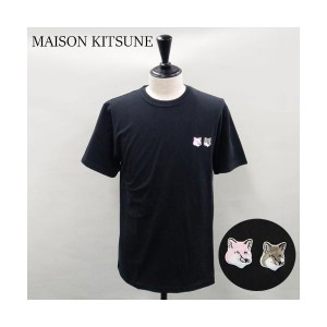 メゾンキツネ 半袖Tシャツ MONOCHROME FOX HEAD Tシャツ メンズ レディース ブラック JM00124KJ0008 MAISON KITSUNE インポート ブランド
