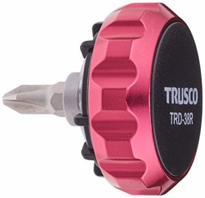 TRUSCO(トラスコ) ラチェットドライバー(ミニタイプ)レッド 38mm TRD-38R