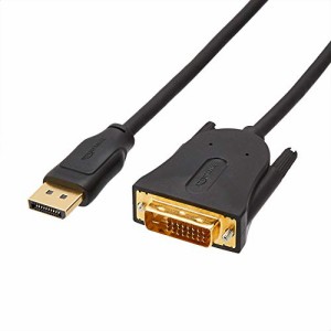 ベーシック DisplayPort to DVI Displayケーブル デスクトップパソコン対応 - 1.8m ブラック