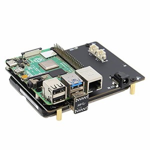 Geekworm ラズベリーパイ(Raspberry Pi 4) 2.5 インチ SATA HDD/SSD X825 V2.0 ストレージ拡張ボ