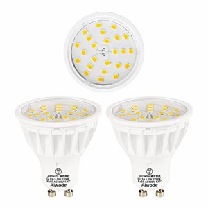 Aiwode GU10 LED電球、GU10口金LEDスポットライト、5.5W(50-60W形相当)、電球色2700K、非調光器対応、RA＞85