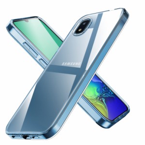 Galaxy A20ケース 耐衝撃 クリア SC-02M SCV46 カバー tpu 透明 スリム 薄型 シリコン 指紋防止 米軍MIL規格取得