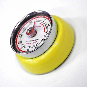 ダルトン(Dulton) キッチン用品 キッチンタイマー ウィズ マグネット イエロー 高さ30×直径70mm KITCHEN TIMER YE