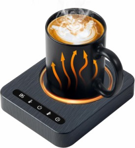 PGVAVA 2024最新モデルカップウォーマー コーヒー保温コースター マグカップウォーマー ドリンクウォーマー 4段温度設定 1〜12時間タ