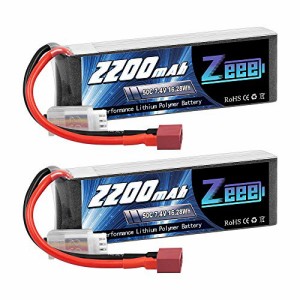 ゼエエ Zeee 7.4V 50C 2200mAh 2S リポバッテリー Tプラグ付き ラジコン製品バッテリー RCカー用 RCトラック用 RC