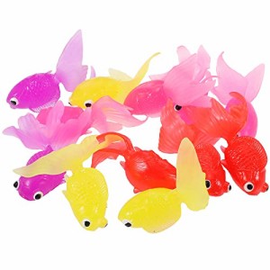 TOYMYTOY 出目金魚すくい ミニ金魚 TPR 夏祭り 景品 セット お祭りセット 子供  子供12 個（混合色）