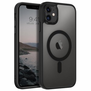 BENTOBEN iPhone 11 ケース MagSafe対応 ワイヤレス充電 マット感 半透明 指紋防止 ストラップホール付き メタル レン