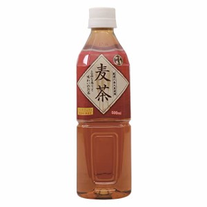 神戸茶房 麦茶 PET 500ml ×24本 [ 厳選六条大麦使用 ノンカフェイン 無香料 無着色 国内製造 ]