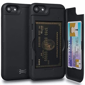TORU CX PRO iPhone SE3 2022 ケース 収納背面 2枚 IC Suicaカード入れ カバ— ミラー付き (アイフォン S