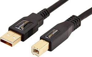 ベーシック USB ケーブル USB2.0 プリンター対応 3.0m (タイプAオス - タイプBオス) ブラック