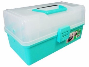 TOYO 樹脂製 3段式ツールボックス HP-320 (緑)