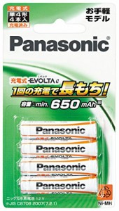 パナソニック 充電式エボルタ単4形4本パック(お手軽モデル)