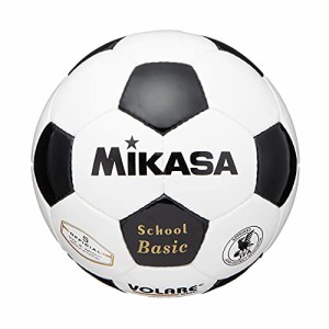 ミカサ(MIKASA) サッカーボール 5号 日本サッカー協会 検定球 (一般・大学・高生・中学生用) ホワイト/ブラック 手縫いボール SVC