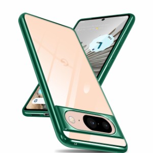 Google pixel 8 ケース クリア メッキ加工 耐衝撃 薄型 カバー グーグル ピクセル 8 透明な背面 ケース 米軍MIL規格 SG