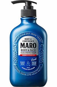 MARO ボディソープ クール メンズ 全身用 クレンジング ハーブシトラスの香り 400ml 濃密 泡 ボディーソープ