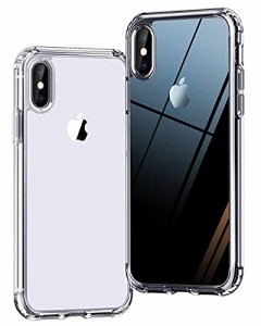 ONES HD全透明 iPhone Xs/X ハード ケース 米軍MIL規格 超耐衝撃 エアバッグ 〔 高靭性強化PCガードボード ? 高弾性衝