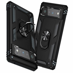 TMUJWS Google Pixel 6 Pro ケース リング 耐衝撃 衝撃吸収 傷防止 全面保護 カメラ保護 スタンド付き TPU+PCバ