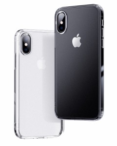 ONES 艶消し ・ 透明 iPhone XsMax ハード ケース 米軍MIL規格 超耐衝撃 エアバッグ〔 マット感・高靭性強化PCガードボー