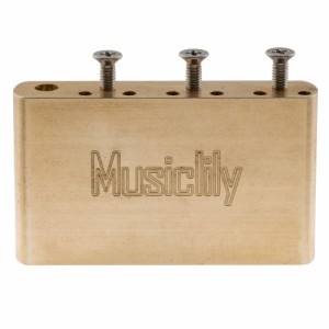 Musiclily Ultra ブラス 42mm MIMスタイル トレモロブロック 10.5mm弦ピッチ メキシコ製フェンダーストラト/中国製S
