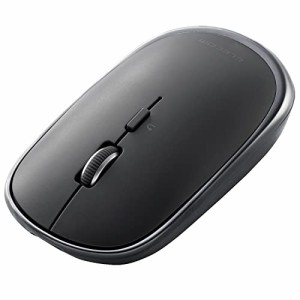 エレコム マウス ワイヤレスマウス Bluetooth Slint M-TM15BBGM/EC 薄型 静音 充電式 4ボタン マルチペアリング