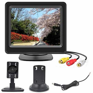 OBEST オンダッシュモニター 液晶モニター 2系統の映像入力 12V車用 バック切替 (3.5インチ)…