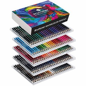 Roleness 色鉛筆 120色 水彩色鉛筆 子供と大人の塗り絵 色鉛筆セット 柔らかい芯 プロ 水性色鉛筆 いろえんぴつ 収納ケース 鉛筆削
