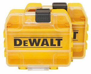 デウォルト(DEWALT) バルクタフケース (小) 2個 オーガナイザー 工具箱 収納ケース ツールボックス 透明蓋 脱着トレー 積み重ね収納