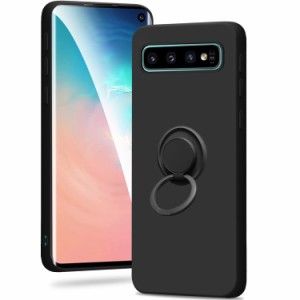 Galaxy S10 ケース リング シリコン SC-03L SCV41 サムスンs10 カバー リング付き 耐衝撃 スリム tpu ソフト 薄