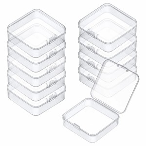 小分けケース 10個セット 5.4*5.4*2cm 透明 プラスチック製 小物入れ 収納ケース ミニケース アクセサリーケース プラスチックケー