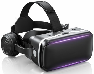 Jieroyi JP VRゴーグルVRヘッドセット スマホ用 ピントや目幅調整可 1080PHD 非球面光学レンズ メガネ対応 ブルーライトカッ