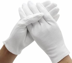 PROMEDIX綿手袋 純綿100% 通気性 コットン手袋 10双組 (M)