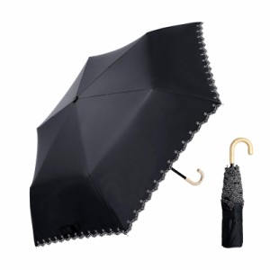 BISON DENIM 日傘 折りたたみ傘 レディース 超軽量 コンパクト UVカット UPF50+以上 100遮光 遮熱 日焼け止め対策 紫外