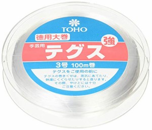 TOHO テグス 太さ約0.29mm×約100m巻 強 3号 スキ 6-100-13