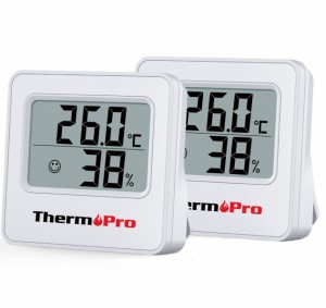 ThermoPro温湿度計 温度計 湿度計 デジタル 室温計 大画面 コンパクト 小さい温湿度計デジタル 高精度 センサー 見やすい 顔マーク